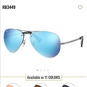 Ray Ban Mirror Aviator Sunglasses